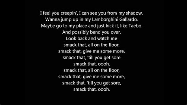 Akon smack that lyrics