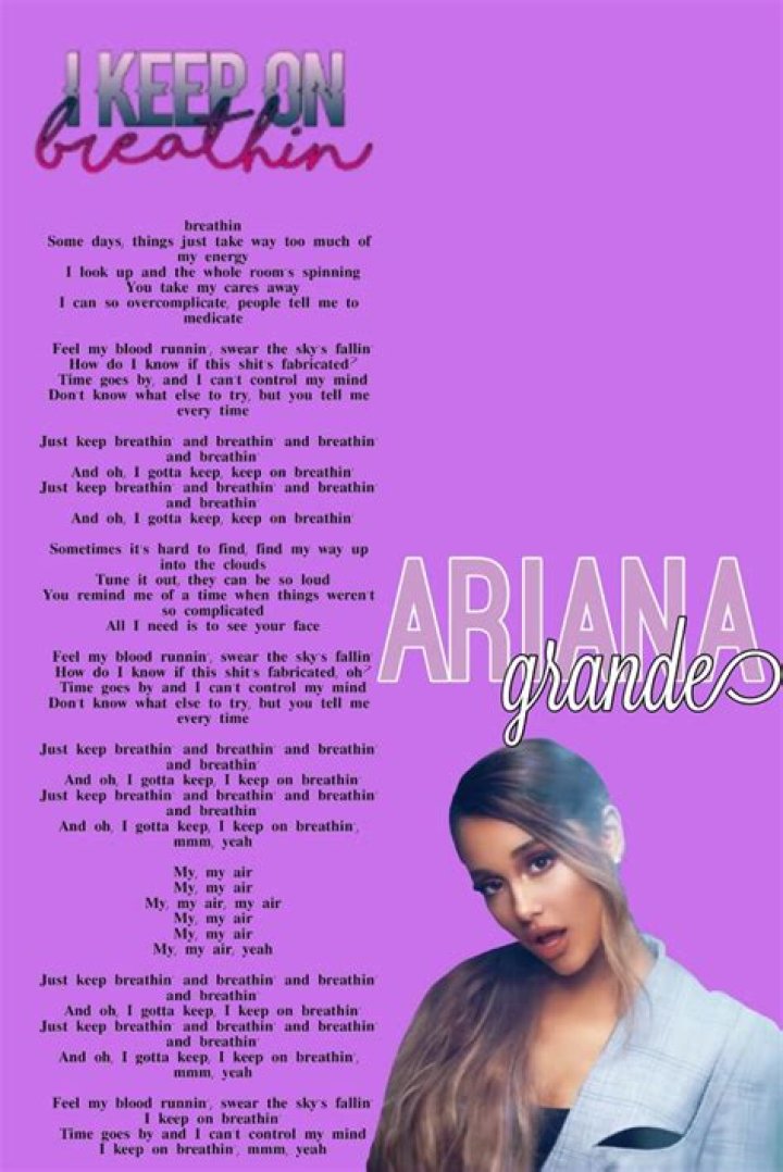 Ariana Grande - Breathin Lyrics Meaning