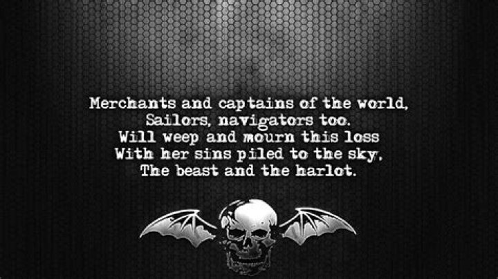 Avenged Sevenfold - Beast and the Harlot Lyrics Meaning