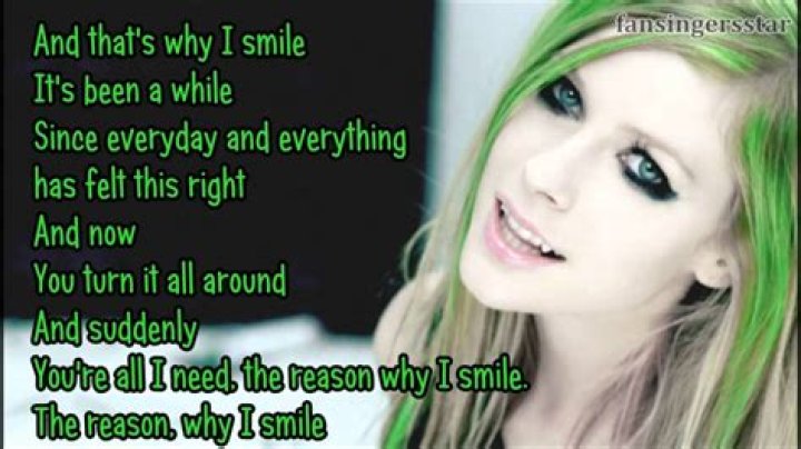 Avril Lavigne - Smile Lyrics Meaning