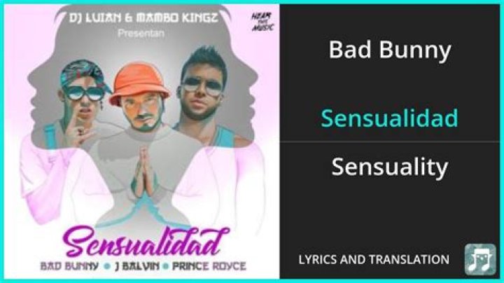 Bad Bunny Sensualidad Lyrics English Translation