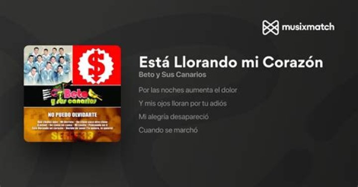 Beto y Sus Canarios Esta Llorando Mi Corazon Lyrics English Translation