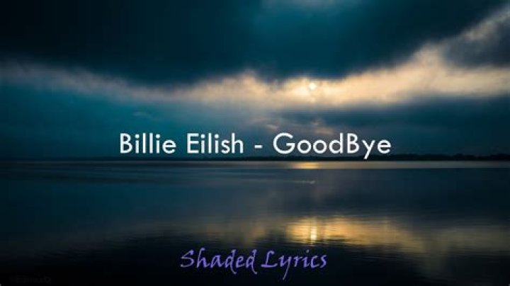 Billie Eilish - Goodbye Lyrics Meaning