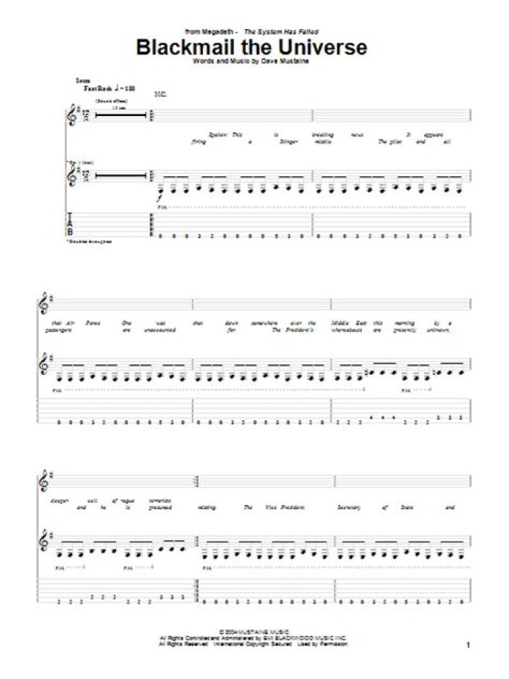 Blackmail The Universe Lyrics Meaning