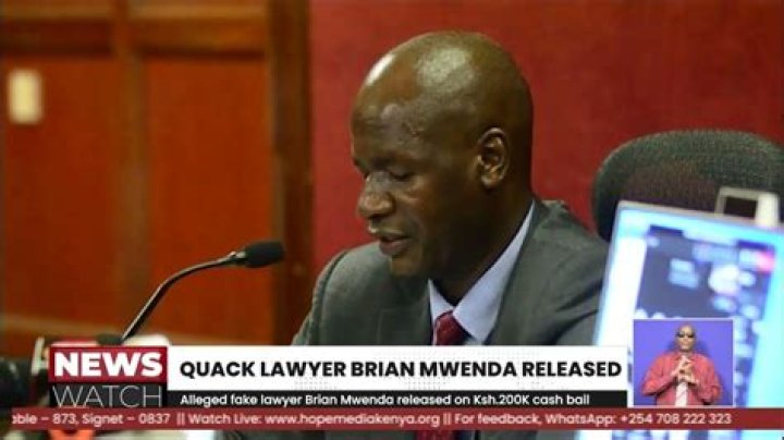 Brian Mwenda Age And Wikipedia: Kenya Fake Lawyer Arrested And Charged