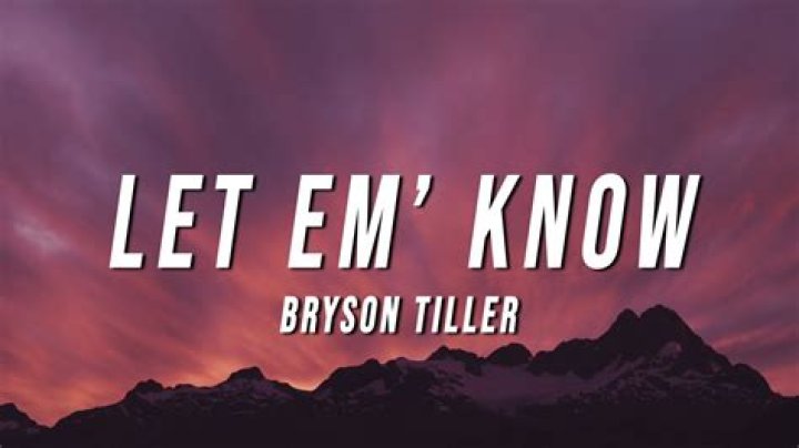 Bryson Tiller Lyrics Translation