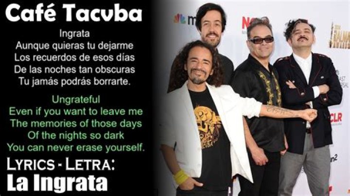Café Tacvba La Ingrata Lyrics English Translation