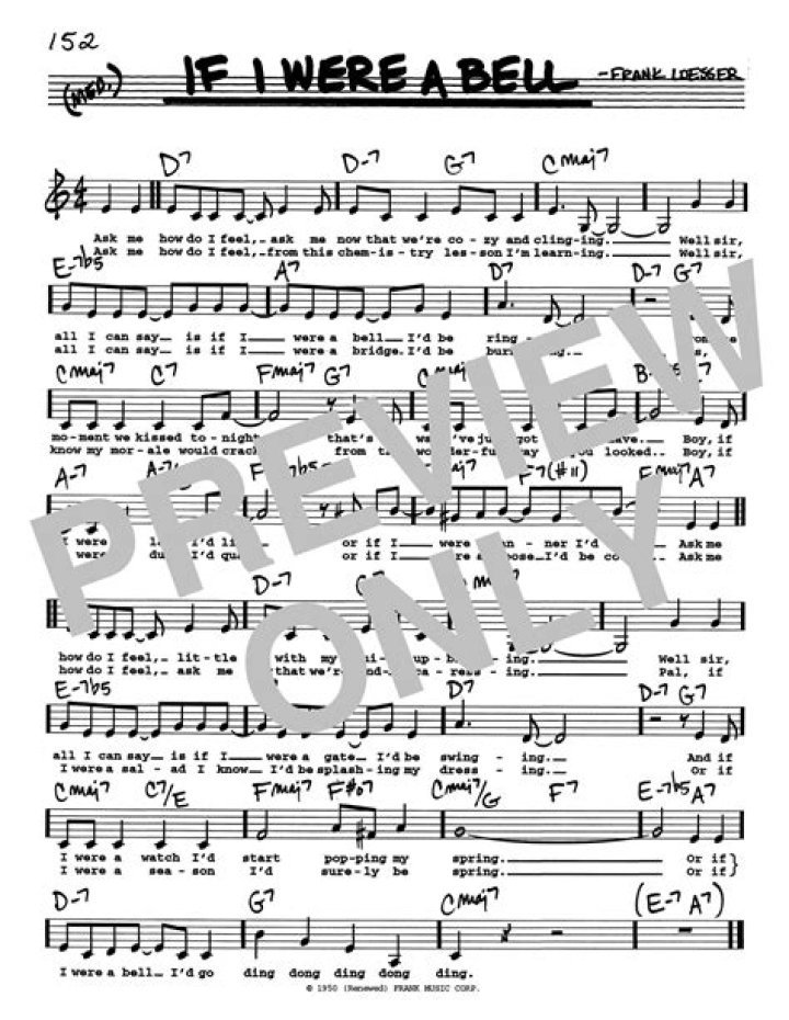 Carol Welsman If I Were A Bell Lyrics English Translation
