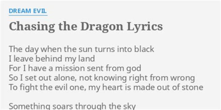 Chasing the Dragon Lyrics Meaning