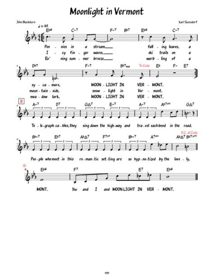 Chet Baker Moonlight In Vermont Lyrics English Translation