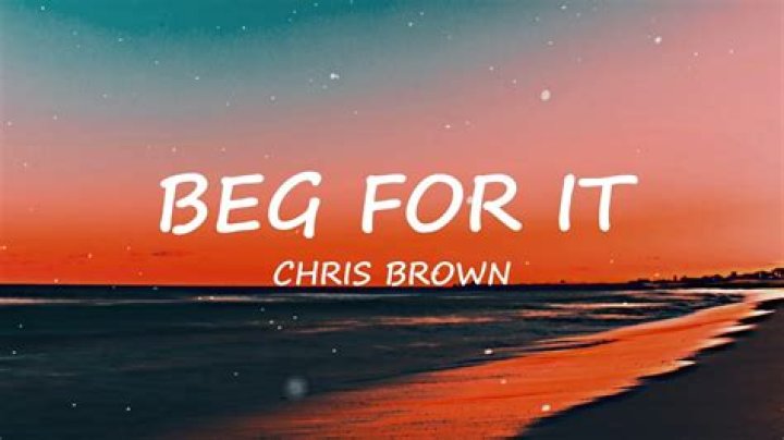 Chris Brown - Beg for it Lyrics Meaning