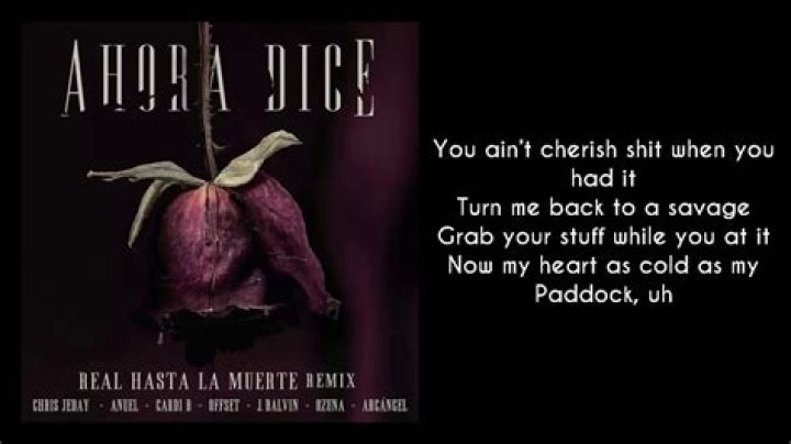 Chris Jeday Ahora Dice (Real Hasta La Muerte Remix) Lyrics English Translation