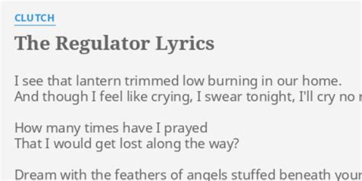 Clutch - The Regulator Lyrics Meaning