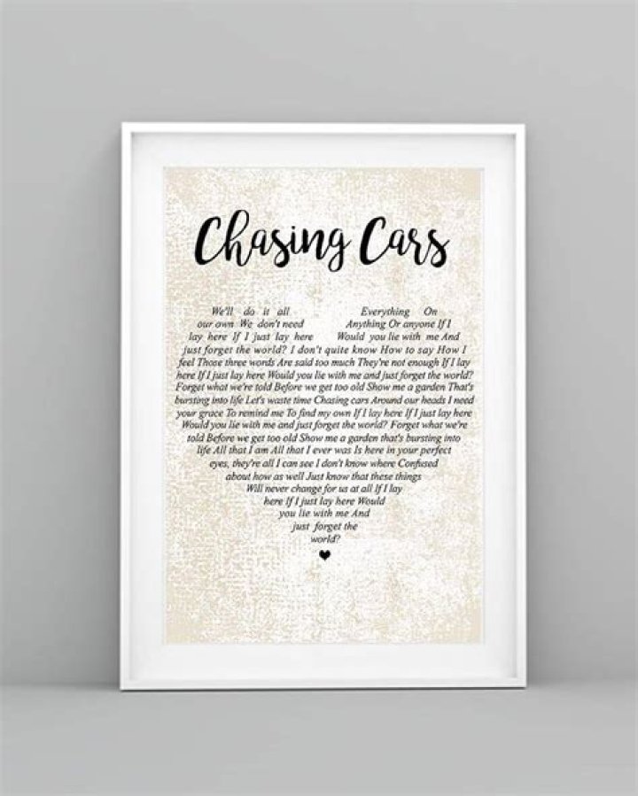 Coldplay - Chasing Cars Lyrics Meaning