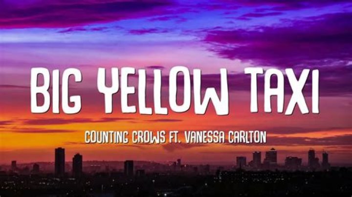 Counting Crows - Big Yellow Taxi Lyrics Meaning