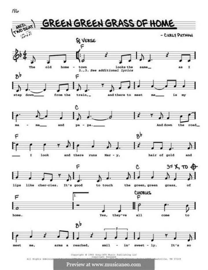 Curly Putman - Green, Green Grass of Home Lyrics Meaning