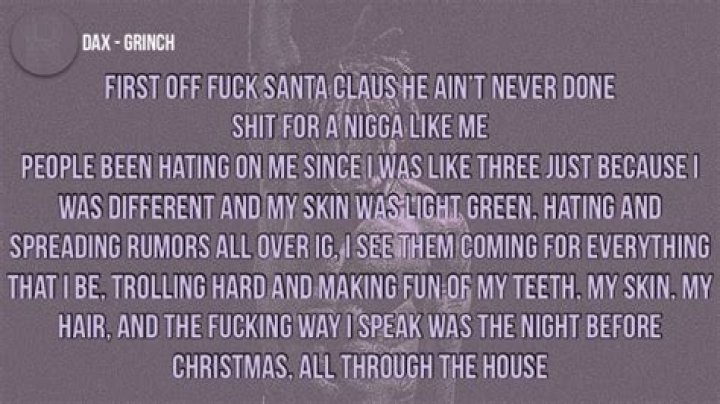 DAX Grinch Lyrics English Translation