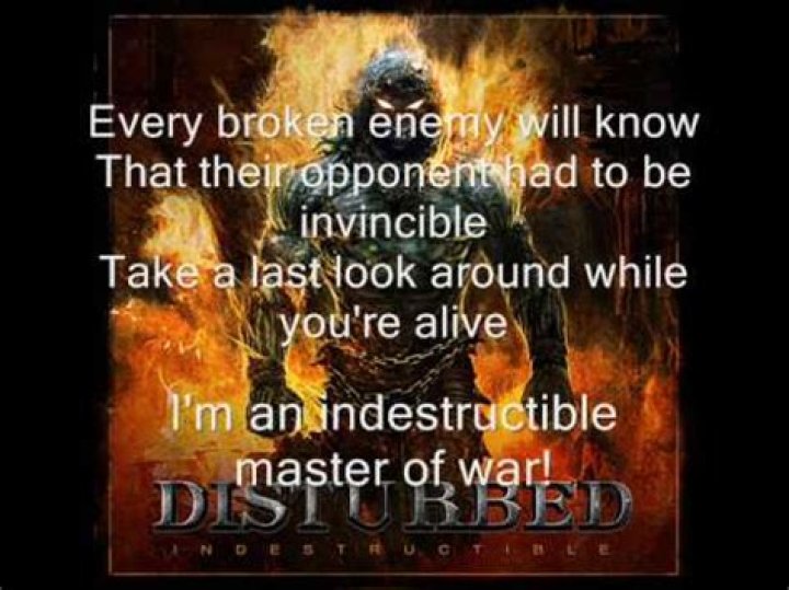 Disturbed - Indestructible Lyrics Meaning