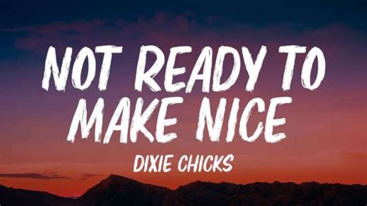 Dixie Chicks - Not Ready to Make Nice Lyrics Meaning