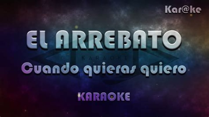 El Arrebato Cuando Quieras Quiero Lyrics English Translation