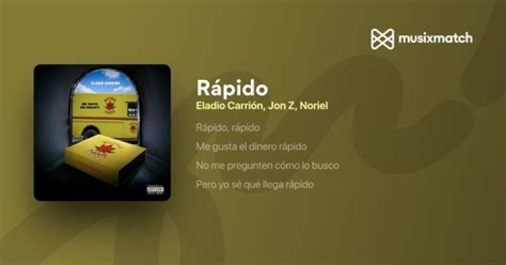Eladio Carrion Rápido Lyrics English Translation