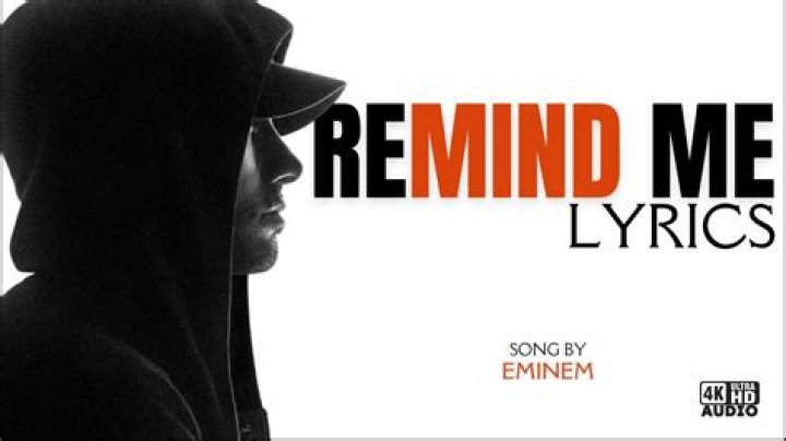 Eminem - Remind Me Lyrics Meaning