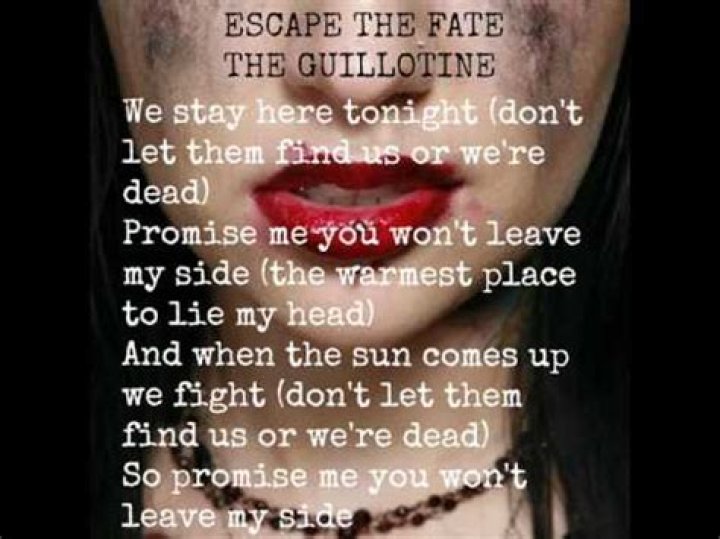 Escape The Fate - The Guillotine Lyrics Meaning