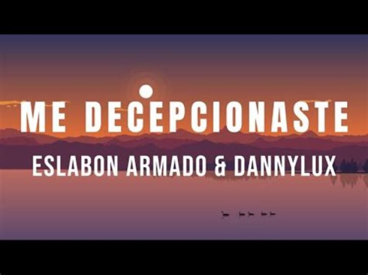 Eslabon Armado Me Decepcionaste Lyrics English Translation