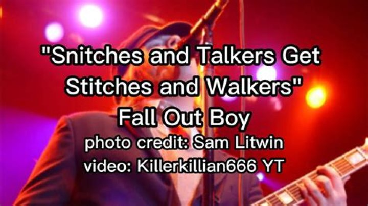 Fall Out Boy Snitches and Talkers Get Stitches and Walkers Lyrics Spanish Translation