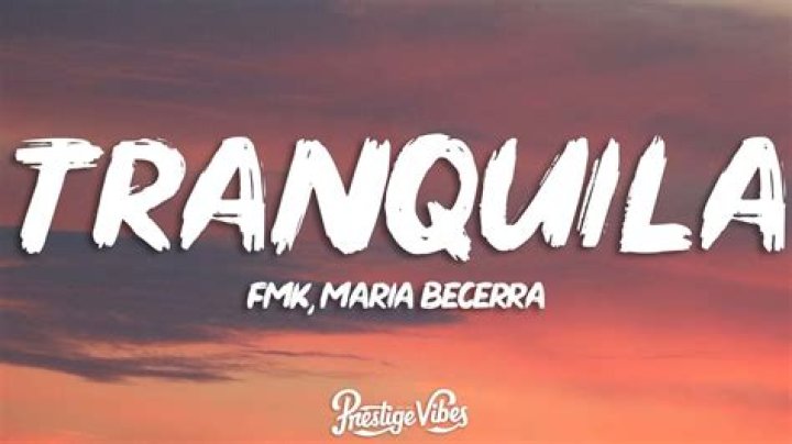 FMK Tranquila Lyrics English Translation