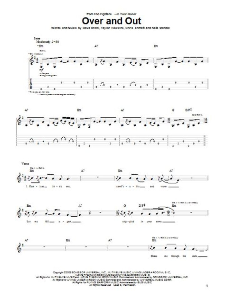 Foo Fighters - Over and Out Lyrics Meaning