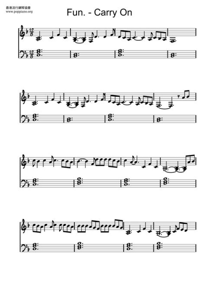 Fun. Carry On Lyrics
