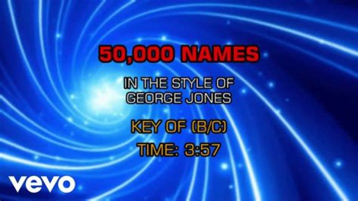 George Jones - 50,000 Names Lyrics Meaning