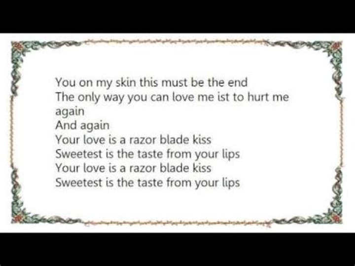 H.I.M - Razorblade Kiss Lyrics Meaning