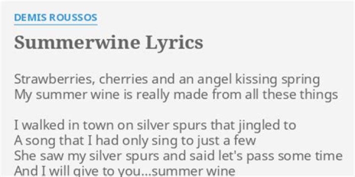 H.I.M - Summerwine Lyrics Meaning