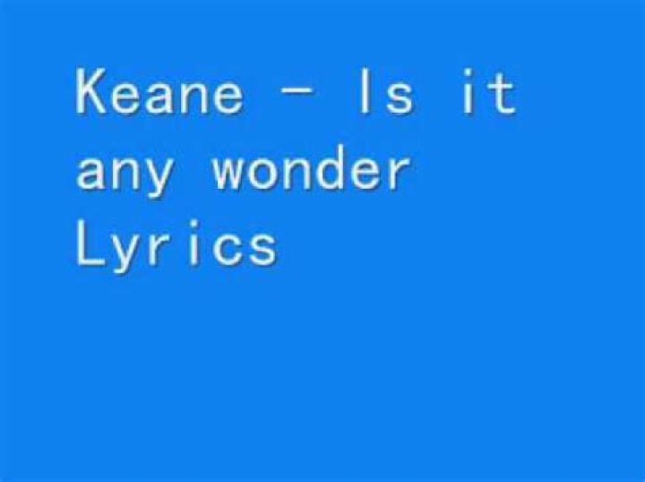 Is there any wonder lyrics