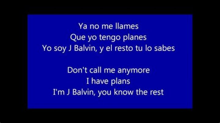 J Balvin Yo Te Lo Dije Lyrics English Translation