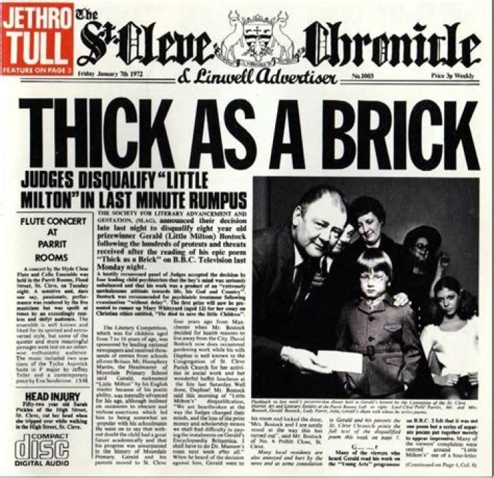 Jethro Tull - Thick as a Brick Lyrics Meaning