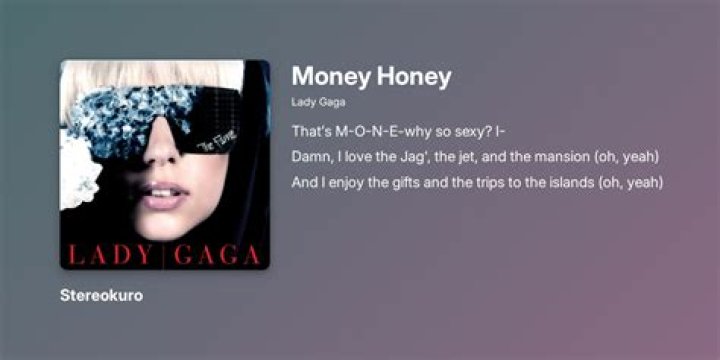 Lady Gaga - Money Honey Lyrics Meaning