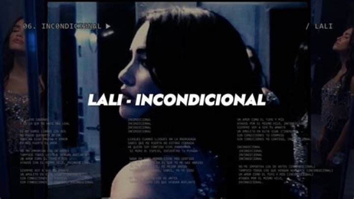Lali Incondicional Lyrics English Translation