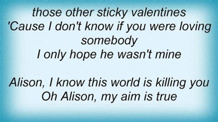Linda Ronstadt Alison Lyrics English Translation