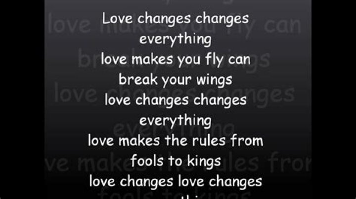 Love changes lyrics