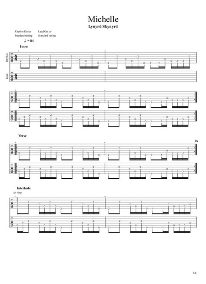 Lynyrd Skynyrd - Michelle Lyrics Meaning