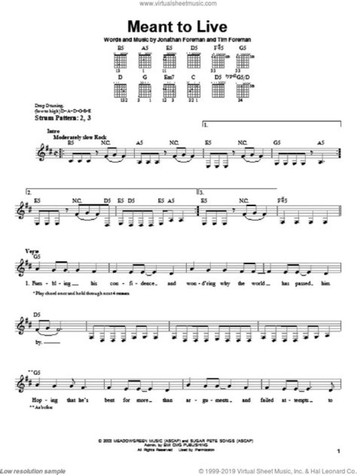 Meant to Live Lyrics Meaning
