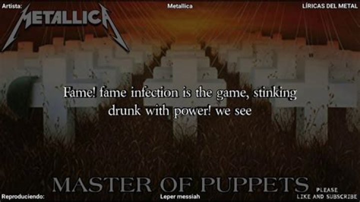 Metallica - Leper Messiah Lyrics Meaning