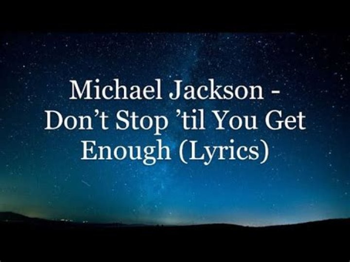 Michael Jackson - Don't Stop Til You Get Enough Lyrics Meaning