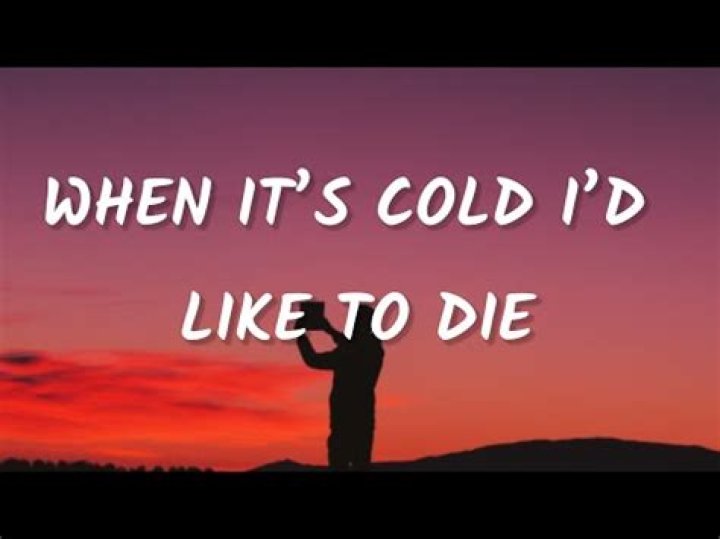 Moby When It's Cold I'd Like To Die Lyrics English Translation