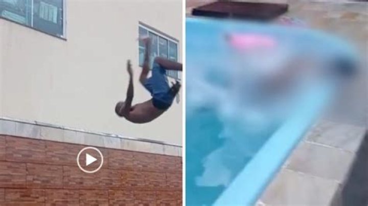 Mortal en la piscina video – El salto mortal que conmocionó a todos