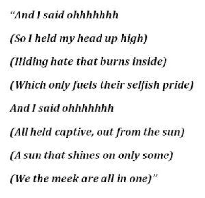 My Own Prison Lyrics Meaning