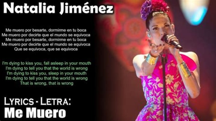 Natalia Jiménez Me Muero Lyrics English Translation